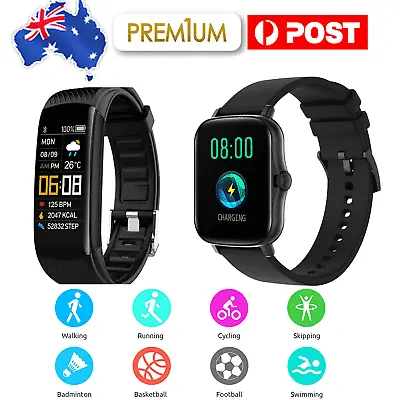 $50.29 • Buy Smart Watch Blood Pressure Heart Rate Monitor Bracelet Wristband Sport Style New