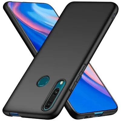 For Huawei Y9 Prime (2019) Case Slim Soft Silicone Gel Cover - Matte Black • £3.49