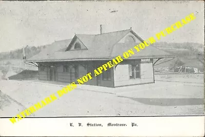 Lehigh Valley Railroad LVRR Montrose PA Station DB PM 1/19/1910 • $12.95