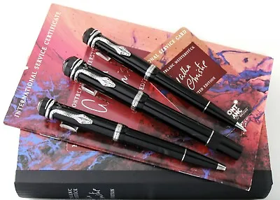 Montblanc Agatha Christie Writers Edition Silver FP BP & MP - Matching # Set • $5800