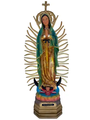 Virgen De Guadalupe 20   Virgin Guadalupe  Resin Statue 25497 • $75