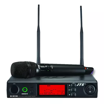 JTS UHF PLL Single Channel Diversity Handheld Wireless Microphone System CH38 • £366.50