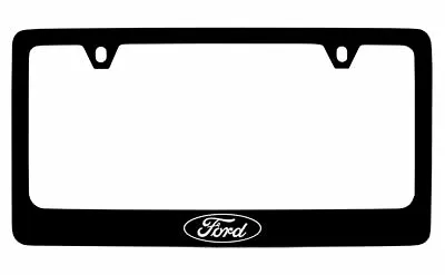 Ford Logo Black Metal License Plate Frame • $12.99