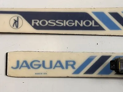 Vintage 70s Rossignol 120cm Skis Tyrolia Bindings Decor Display • $39