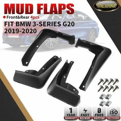 $25.19 • Buy 4x Mud Flaps Splash Guards Mudguards Front & Rear For BMW 3 Series G20 2019-2020