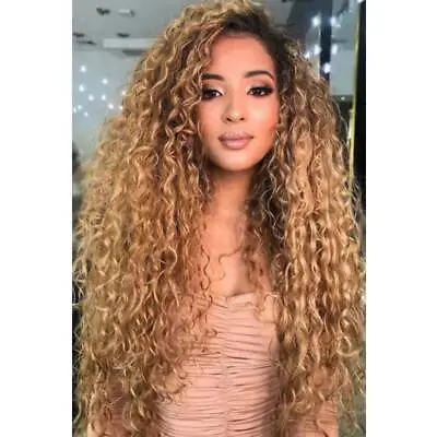 £15.72 • Buy Womens Afro Long Kinky Curly Hair Wigs Brazilian Ladies Ombre African Full Wig