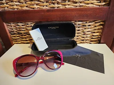 Coach Berry Laminate Cats Eye Stylish Wear Sunglasses HC8260F Women's • $129.99