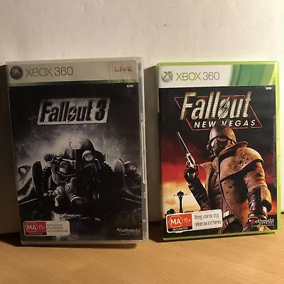 Xbox 360 Fallout 3 And Fallout New Vegas With Manuals - Very Good Condition PAL • $20