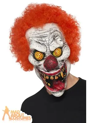 Adult Twisted Clown Mask Scary Halloween Fancy Dress Carnival Accessory  • £16.99