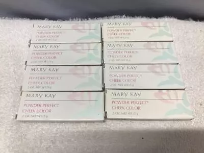 Lot Of (8) Mixed MARY KAY Powder Perfect CHEEK COLOR - 7 Shades  .2 Oz. Ea. NOS • $32