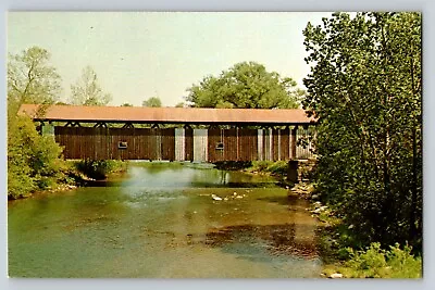 GREENVILLE PA Covered Bridge  Mercer County Postcard • $3.99