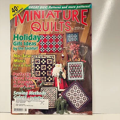 Miniature Quilts Vintage Magazines 1996 40+ Patterns Designs Back Issues #26 • $9.99