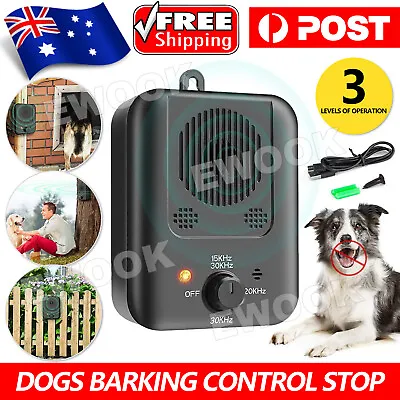 Anti-Bark Device Ultrasonic Dog Barking Control Stop Repeller Trainer Outdoor • $23.95