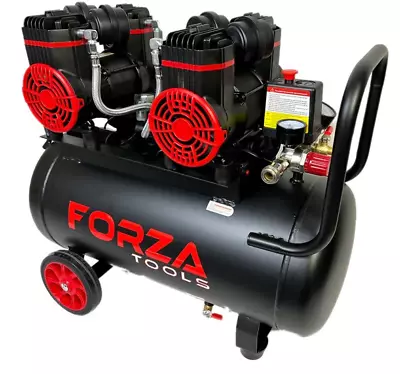 Forza Tools Air Compressor 40ltr 2 X 900w Motors Oil Free Compressor 240v • $569