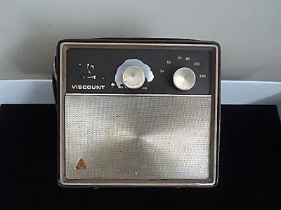 Viscount Vintage Transistor Radio Model 1445 Nice!! • $15