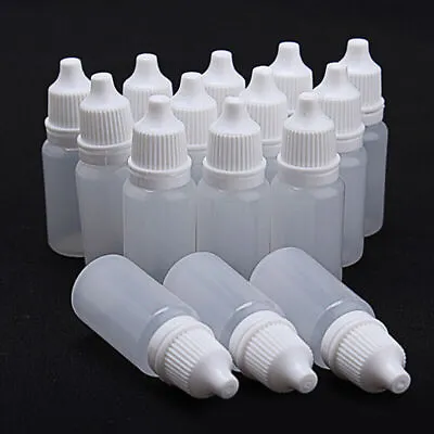 5/10/20 Pcs 20ml Plastic LDPE Eye Dropper Bottles Liquid Empty Squeezable .US • $2.02