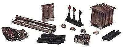 Railway Express Miniatures 2141 N Scale Railroad Yard Details (16) Kit • $9.99