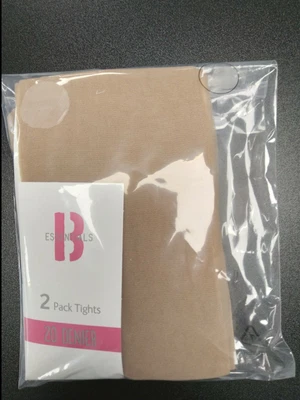 £2.50 • Buy 2 Pack Girls 20 Denier Tan Nude Tights Back To School Age 7 - 16 Years