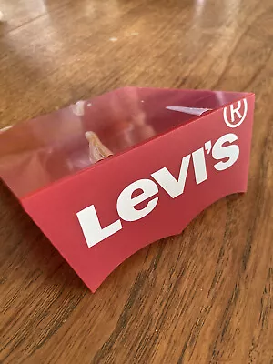 Genuine Levi’s Batwing Brand Marketing Shelf Sign For Retail - Acrylic - New • £9.99