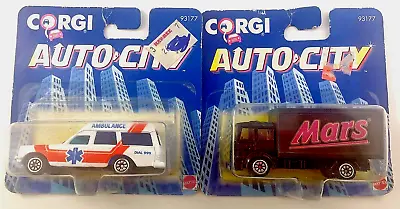 Corgi Auto City Ambulance Mars Delivery Truck 1993 Two Car Lot   Cb • $29.99