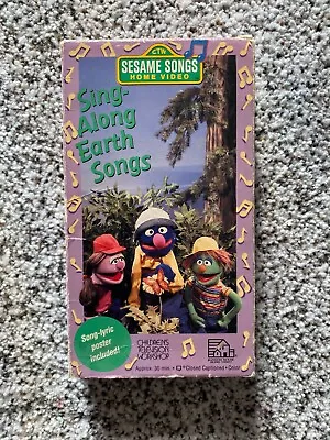 Sesame Street Home Video SING-ALONG EARTH SONGS VHS Video • $21
