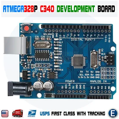 ATmega328P CH340 USB Microcontroller Development Board Compatible With Arduino • $6.63