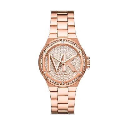 Womens Wristwatch MICHAEL KORS LENNOX MK7230 Stainless Steel Gold Rose Swarovski • $378.35
