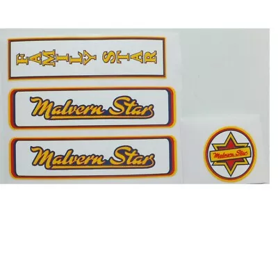 Malvern Star Family Star Decals For Vintage Bicycle  • $48