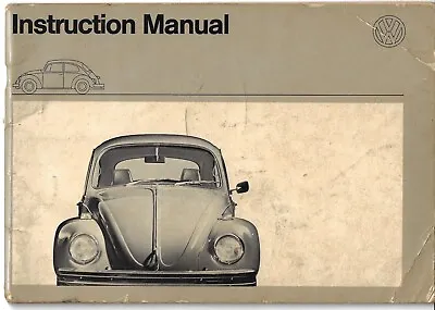 Volkswagen Beetle 1200 & 1300 1970-72 UK Market Factory Owner's Handbook • $59.19