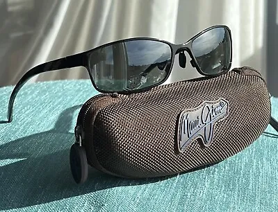 Maui Jim Shoreline MJ 114 02  Gunmetal Frame - Natural Grey Lenses • $220.41