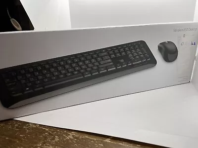 Microsoft - Desktop 850 Full-size Wireless Keyboard And Mouse Bundle - Black • $29.95