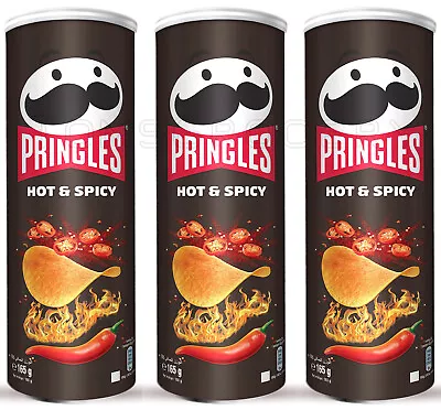 £32.08 • Buy 3 PRINGLES HOT & SPICY Chili Flavor Potato Chips Snacks 165g