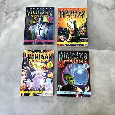 Lot Of 4 Michigan Chillers Book Lot Jonathan Rand #4 #7 #10 And #12 • $12.99