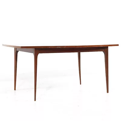 Broyhill Brasilia Mid Century Walnut Dining Table With 3 Leaves • $3847