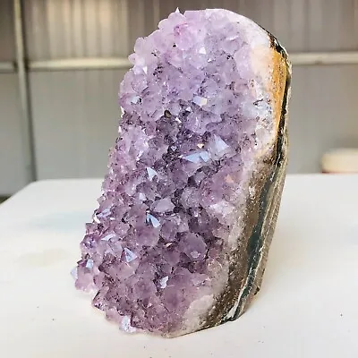 487g Natural Amethyst Geode Quartz Cluster Crystal Specimen Healing H688 • $8.16
