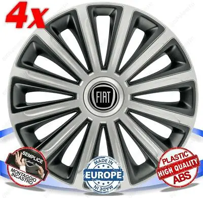 £125.74 • Buy Set 4 Bolts Wheel Cover Wheels Caps 13 Trend Dc For Fiat Ulysse