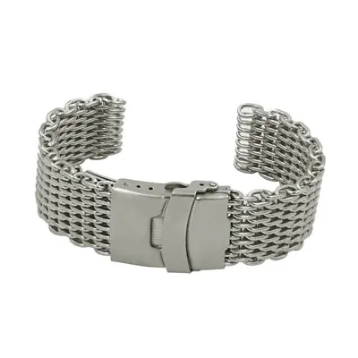 20MM Shark Mesh Stainless Steel Watch Band Strap Fits Breitlin Thick/Heavy US • $12.82