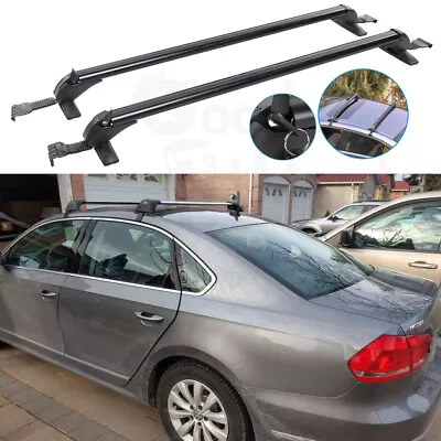 For VW Passat Pair Car Top Roof Rack Cross Bar Luggage Carrier With Lock 43.3  • $135.42