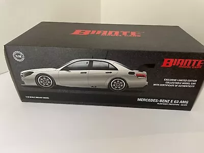 1/18 Biante Mercedes-Benz E63 AMG Plain Body Prototype Silver • $50