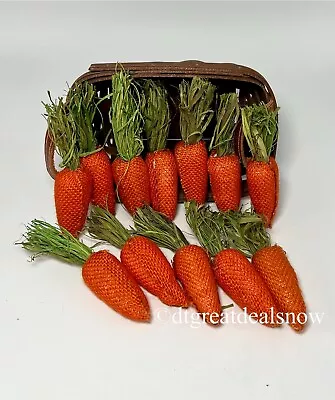 Garden Orange Carrots Bowl Vase Filler Home Decor Farmhouse Spring Easter • $9.99