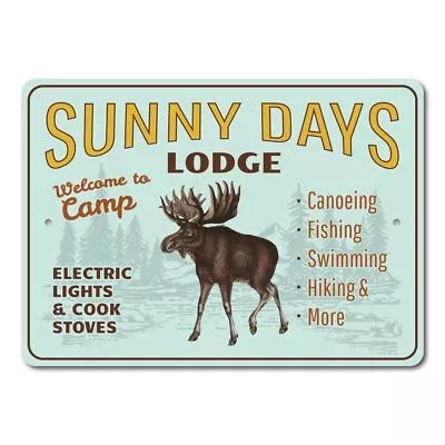 Lodge Name Sign Custom Lodge Sign Moose Lodge Metal Wall Decor - Aluminum • $74.25