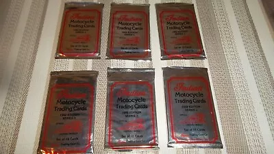 Indian Motorcycle Trading Cards-!992 Series 1- 6 Unopened New Packs- LOOK • $9