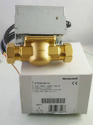 Honeywell 22mm 2 Port Zone Valve 272848/U V4043H1056 Replacement Valve • £61.99