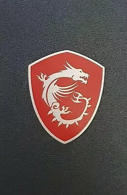 Brand New MSI True Gaming Red Dragon Shield Logo Sticker Case Decal Badge • $10.99