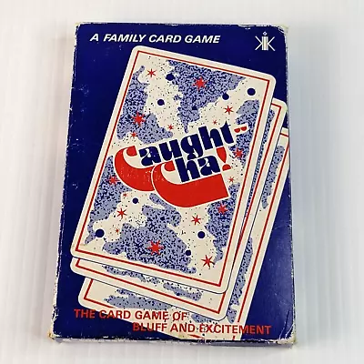 1985 Caught-Cha! Vintage Card Game Bluffing K & K International COMPLETE • $12.99