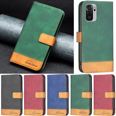 Splice Wallet Flip Case Cover For Xiaomi Redmi 10A A2 A1+ Note 9S 11S 12 Pro 4G • $17.59