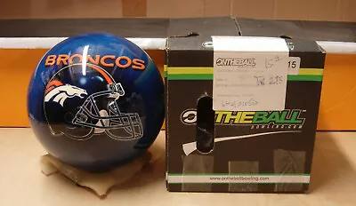 15# 4oz TW 2.75 NIB 2013 Style VIZ-A-BALL NFL DENVER BRONCOS  Bowling Ball • $200