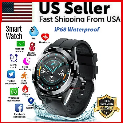 $21.89 • Buy Waterproof Bluetooth Smart Watch Phone Mate Heart Rate Tracker For IOS Android