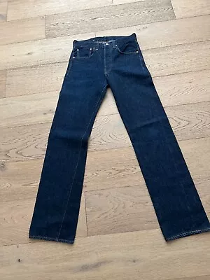 Levis 501XX Selvedge Big E Hidden Rivet Leather Patch 1947 Repro LVC Jeans • $129