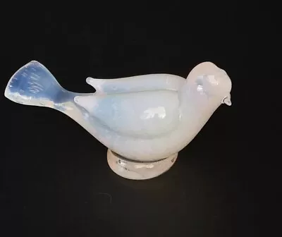 Fratelli Toso Murano Opalescent Art Glass Dove Bird Figurine • $45